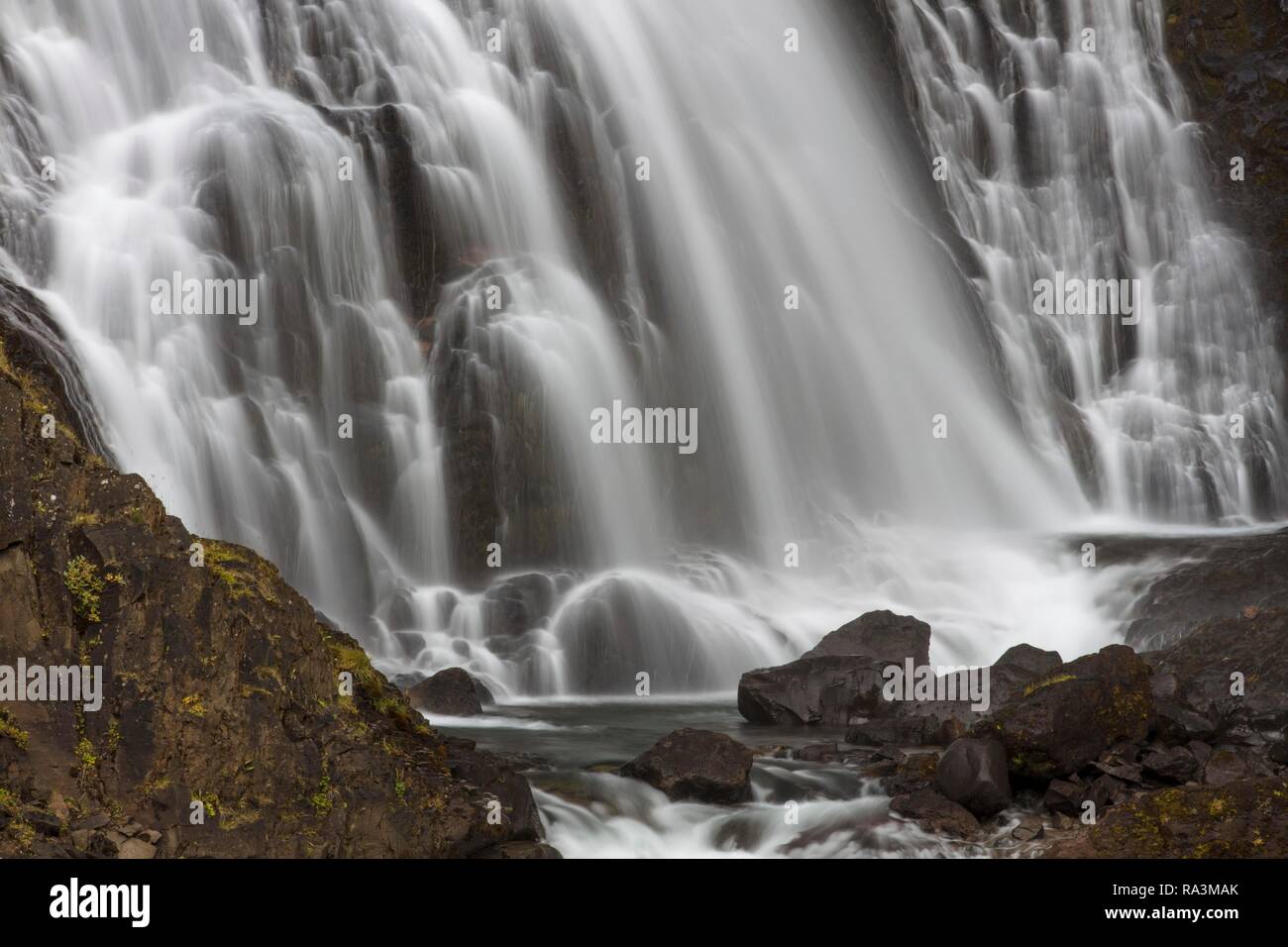 Rjukanfossen, Waterfall, Jökuldalur, Iceland Stock Photo