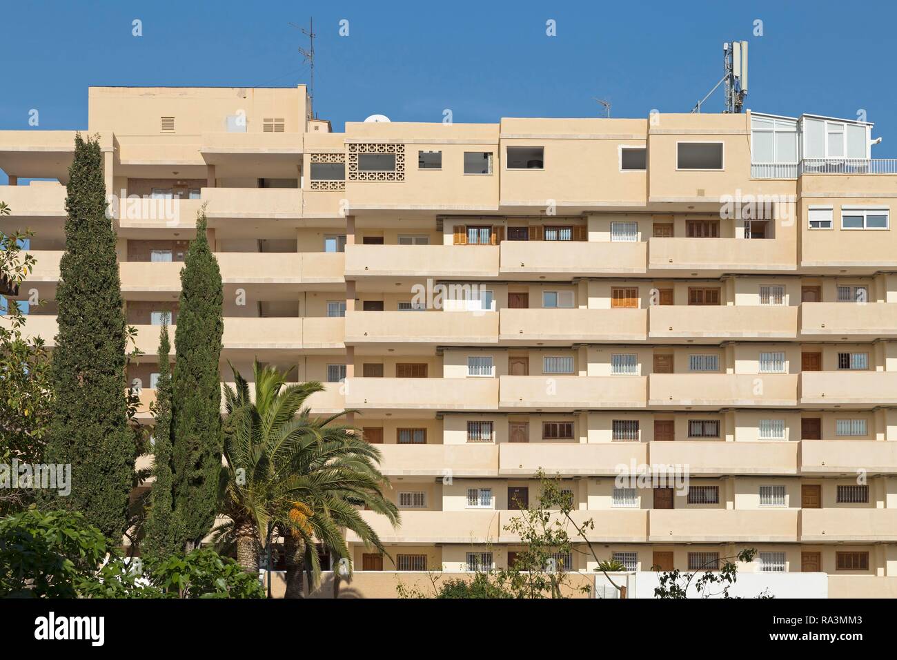 Hotel, Portals Nous, Majorca, Spain Stock Photo
