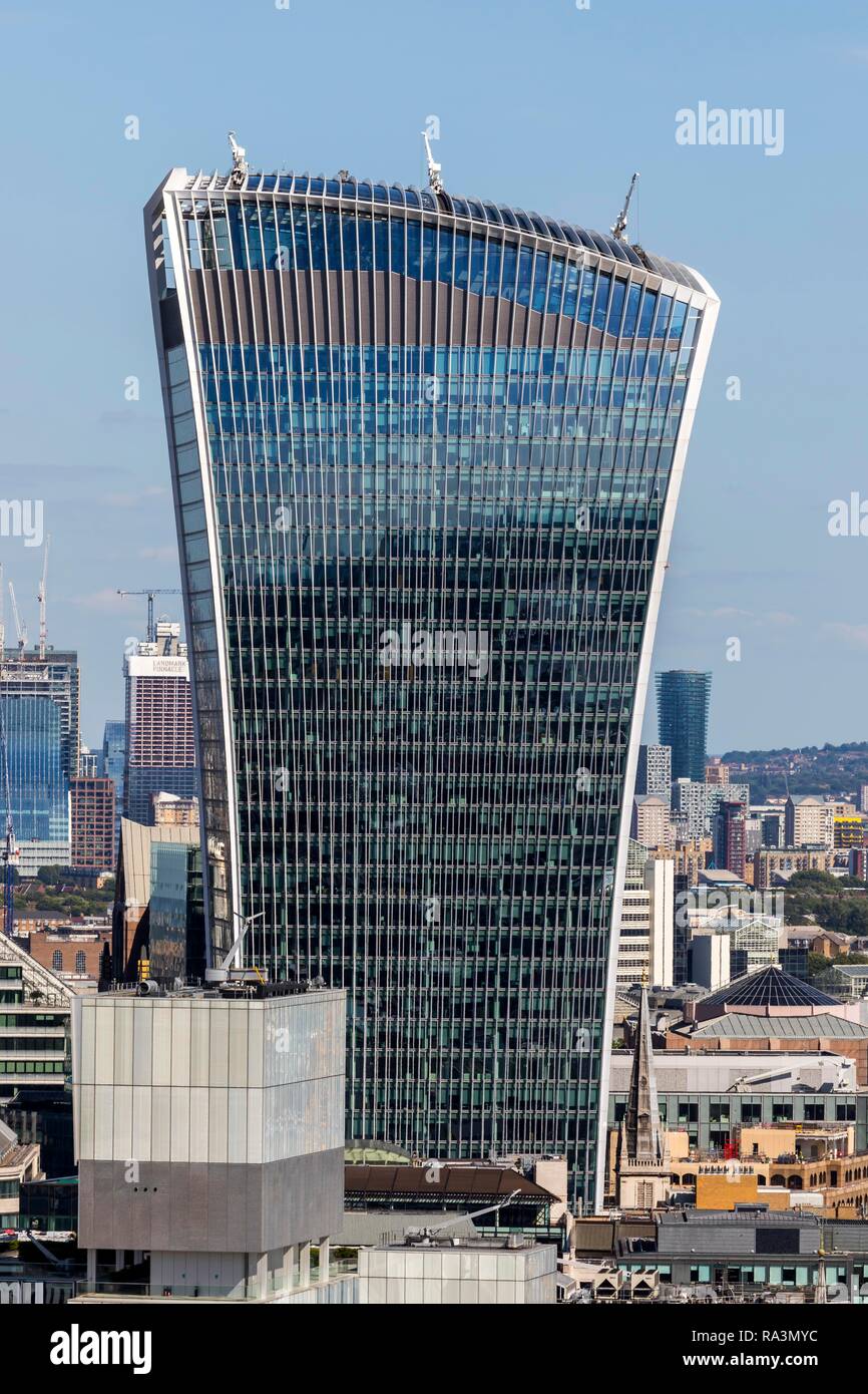 Office tower 20 Fenchurch Street, also called The Walkie-Talkie or The Pint, London, Great Britain Stock Photo