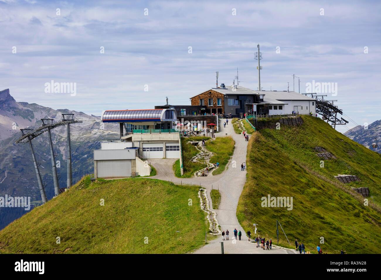Kanzelwand mountain station, Allgäu Alps, Kleinwalsertal, Vorarlberg, Austria Stock Photo