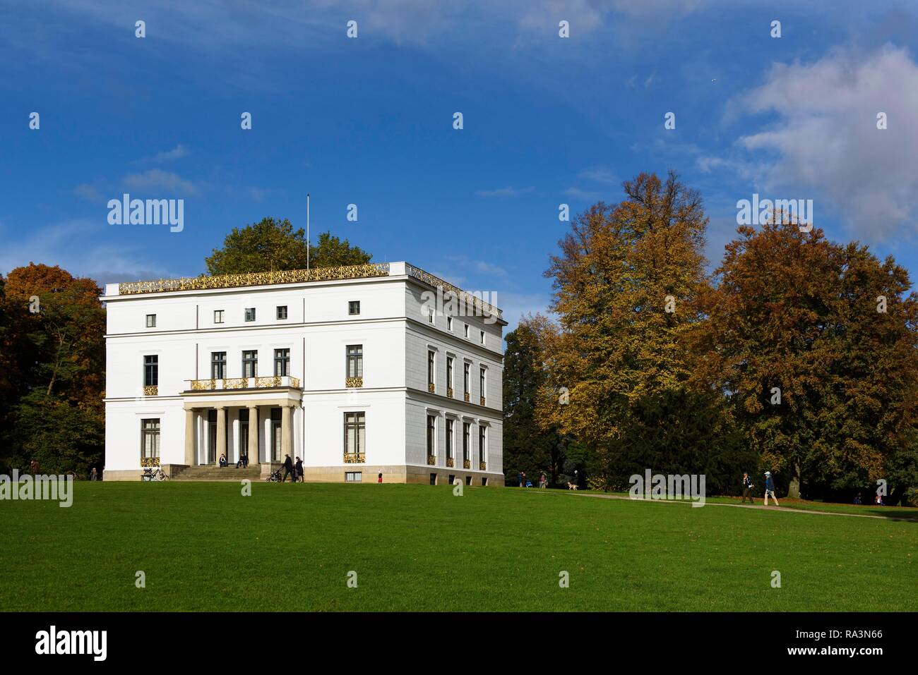 Jenisch Haus Exhibition Building In Jenischpark Autumn