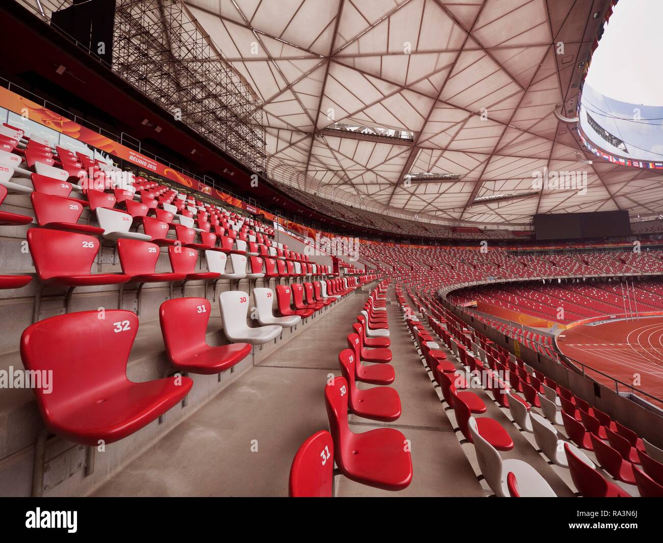 Beijing National Stadium or Bird's Nest, Olympic Green, Beijing, China  Stock Photo - Alamy