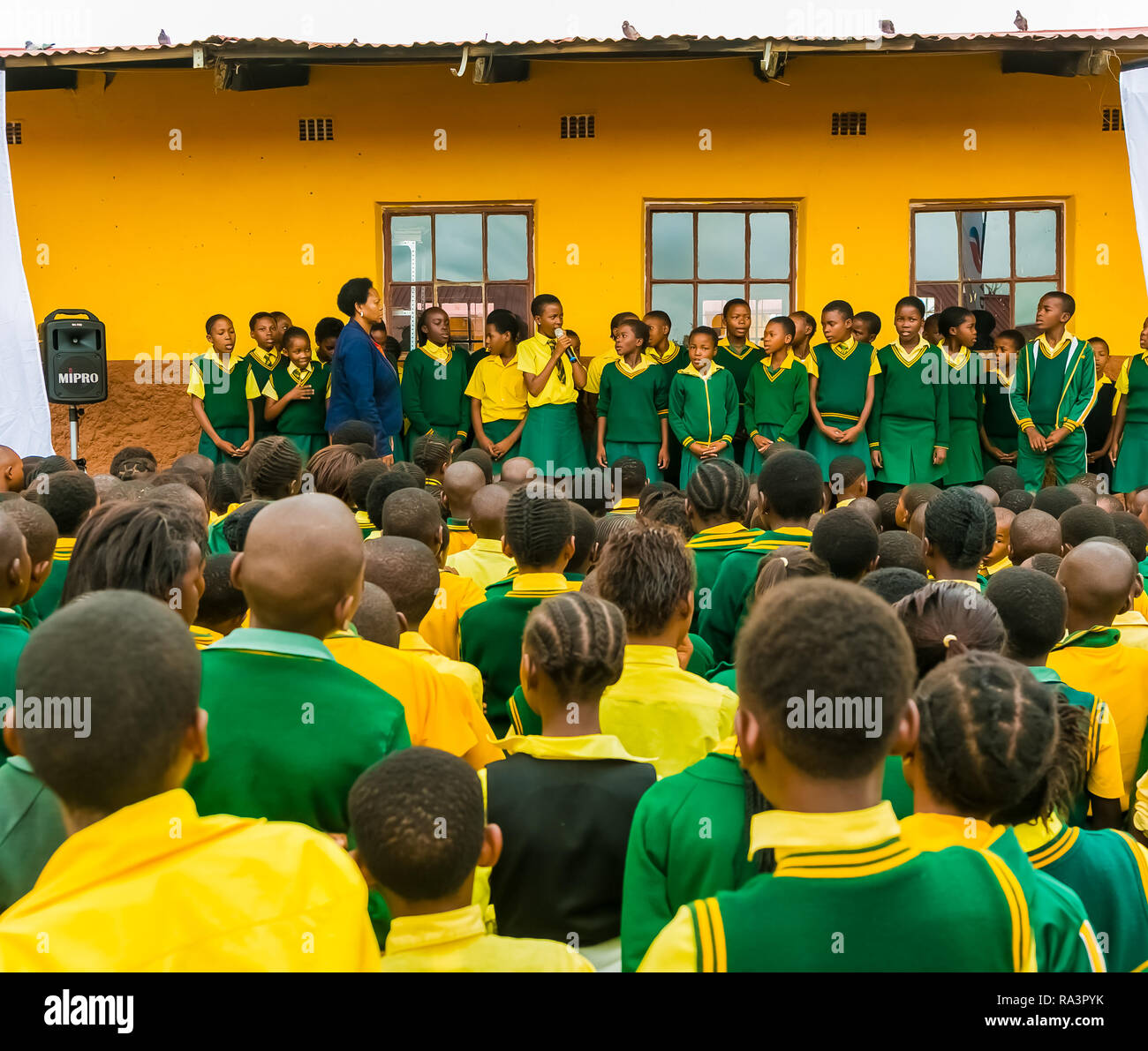 Morning assembly south africa hi-res stock photography and images - Alamy