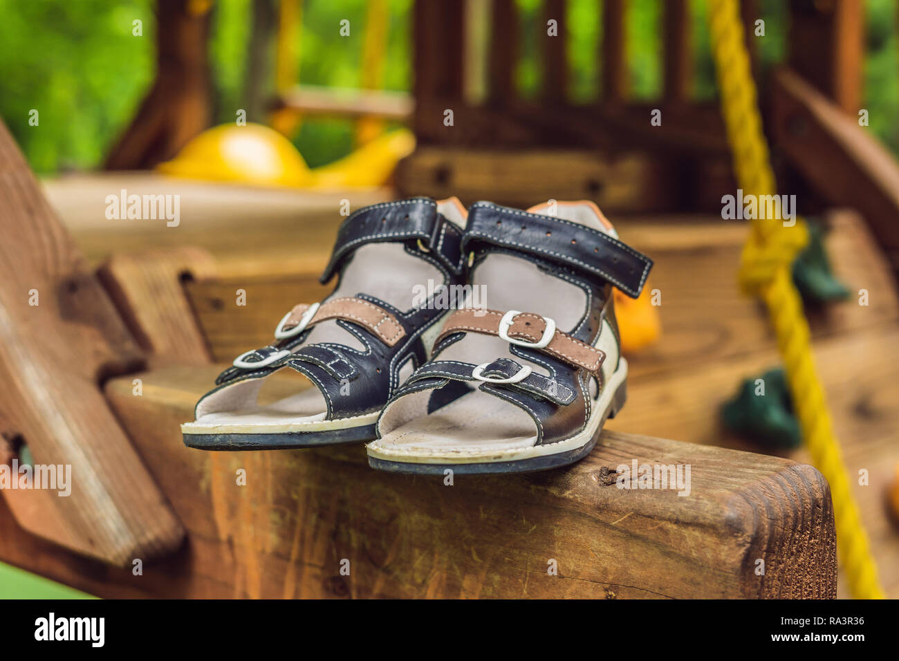 children's orthopedic shoes. Thomas Heel, arch support Stock Photo Alamy
