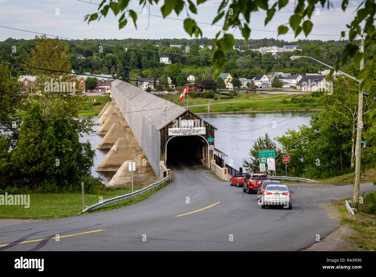 The longest covered bridge in the world in Hartland New Brunswick