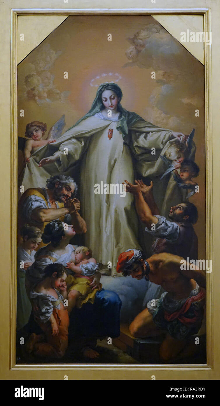 Virgen de la Merced by the artist Vicente López Portaña 1772-1850 Spanish painter Stock Photo