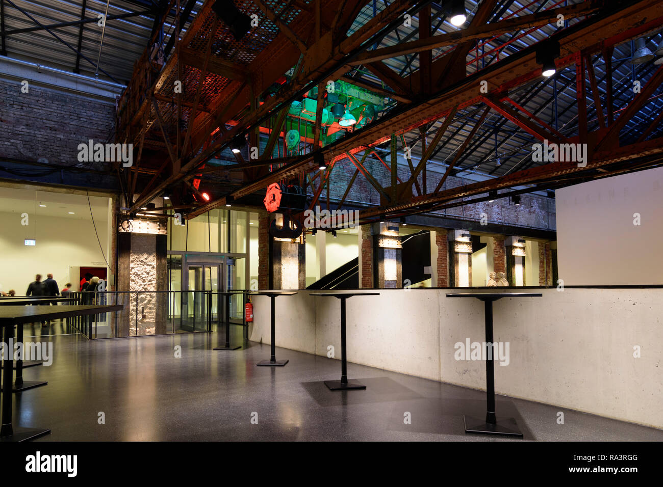 Dresden: operetta Staatsoperette and Theater Junge Generation (Theater Young Generation) in former power station Kraftwerk Mitte in , Sachsen, Saxony, Stock Photo