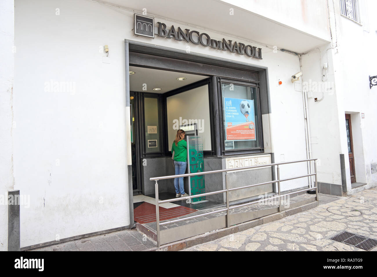 Lady At Atm High Resolution Stock Photography And Images Alamy