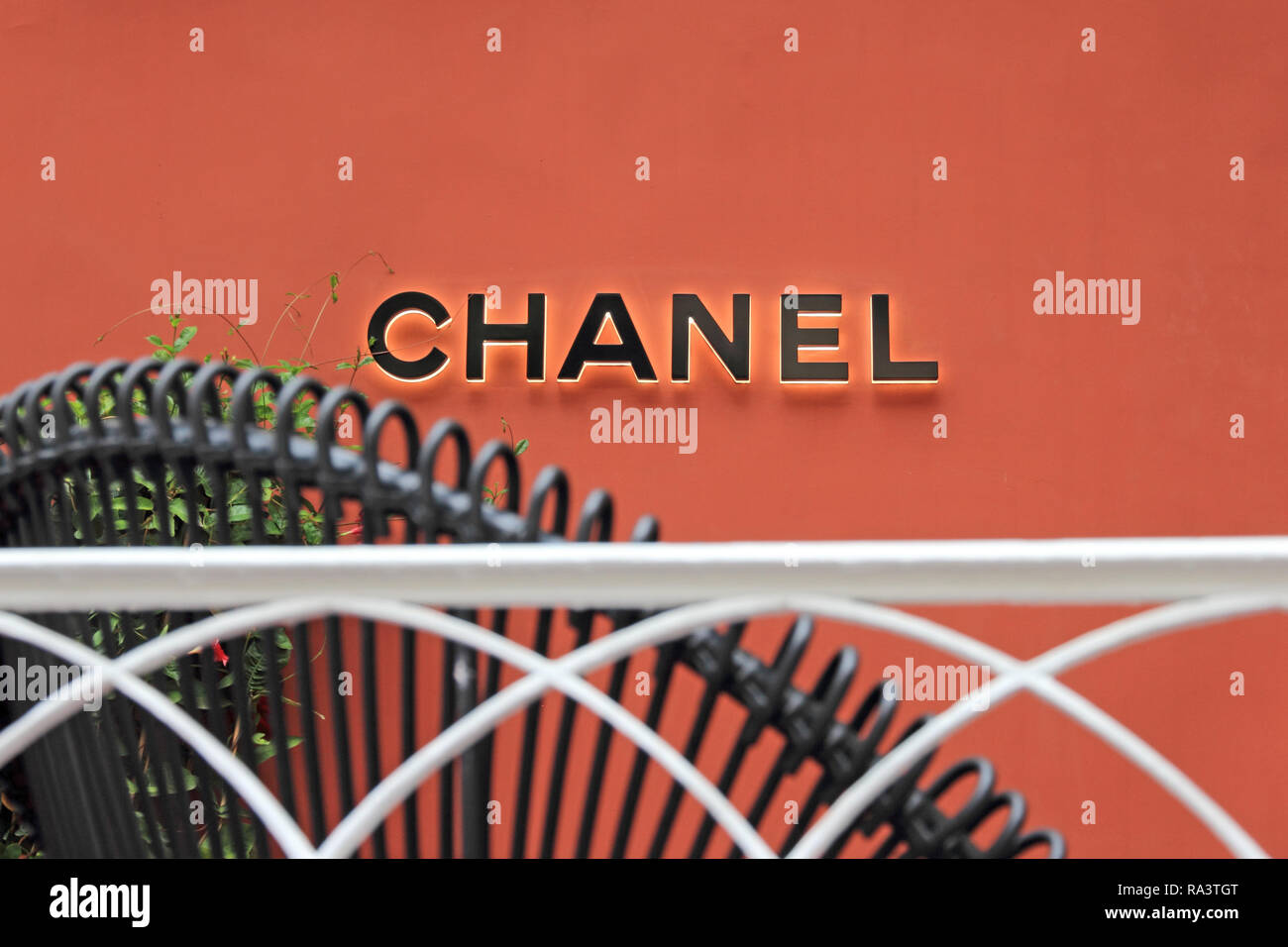 Chanel sign Stock Photo