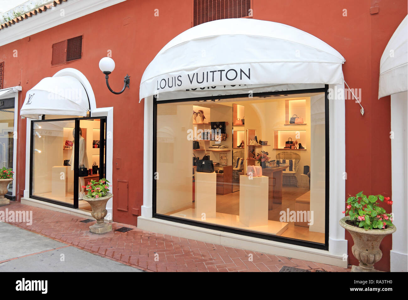Louis Vuitton shop, Capri Stock Photo - Alamy