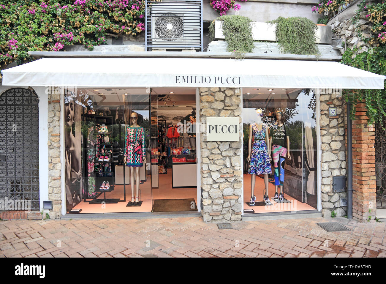 Emilio Pucci shop, Capri Stock Photo - Alamy