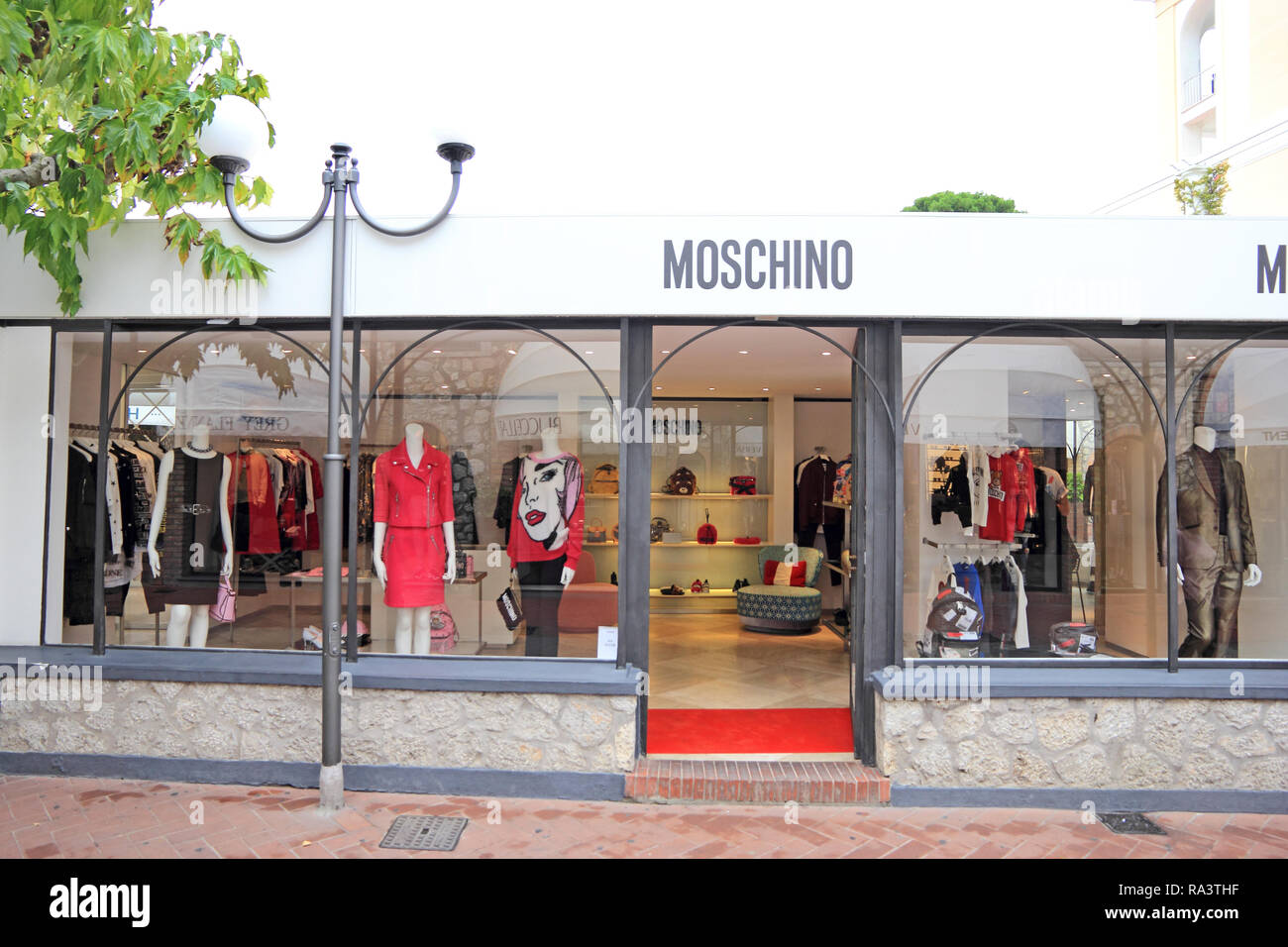 Moschino shop, Capri Stock Photo - Alamy