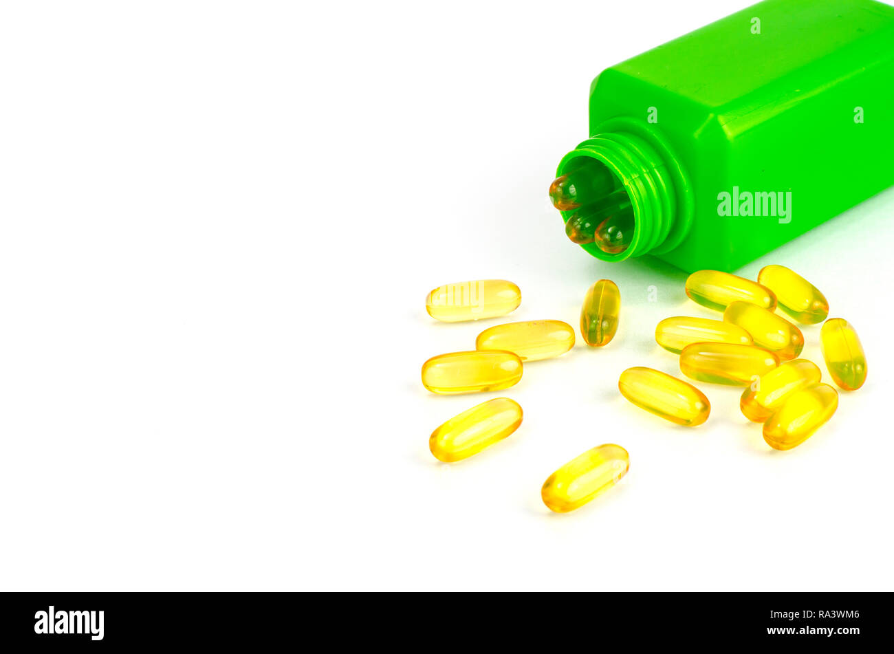 Gelatin capsules of vitamin E. Studio Photo Stock Photo Alamy