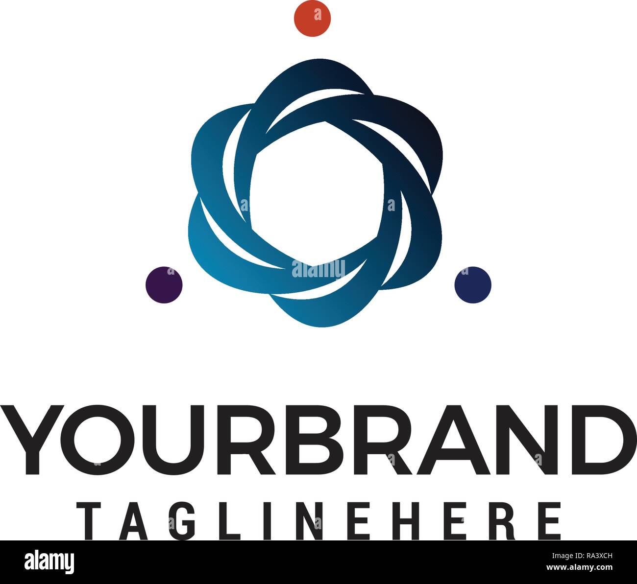 Team work Logo Design Template Stock Vector