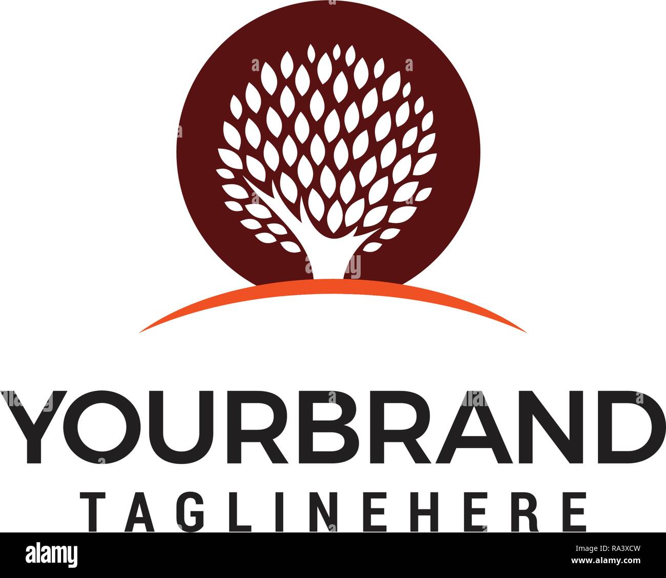 Tree Logo Design Template Stock Vector Image & Art - Alamy