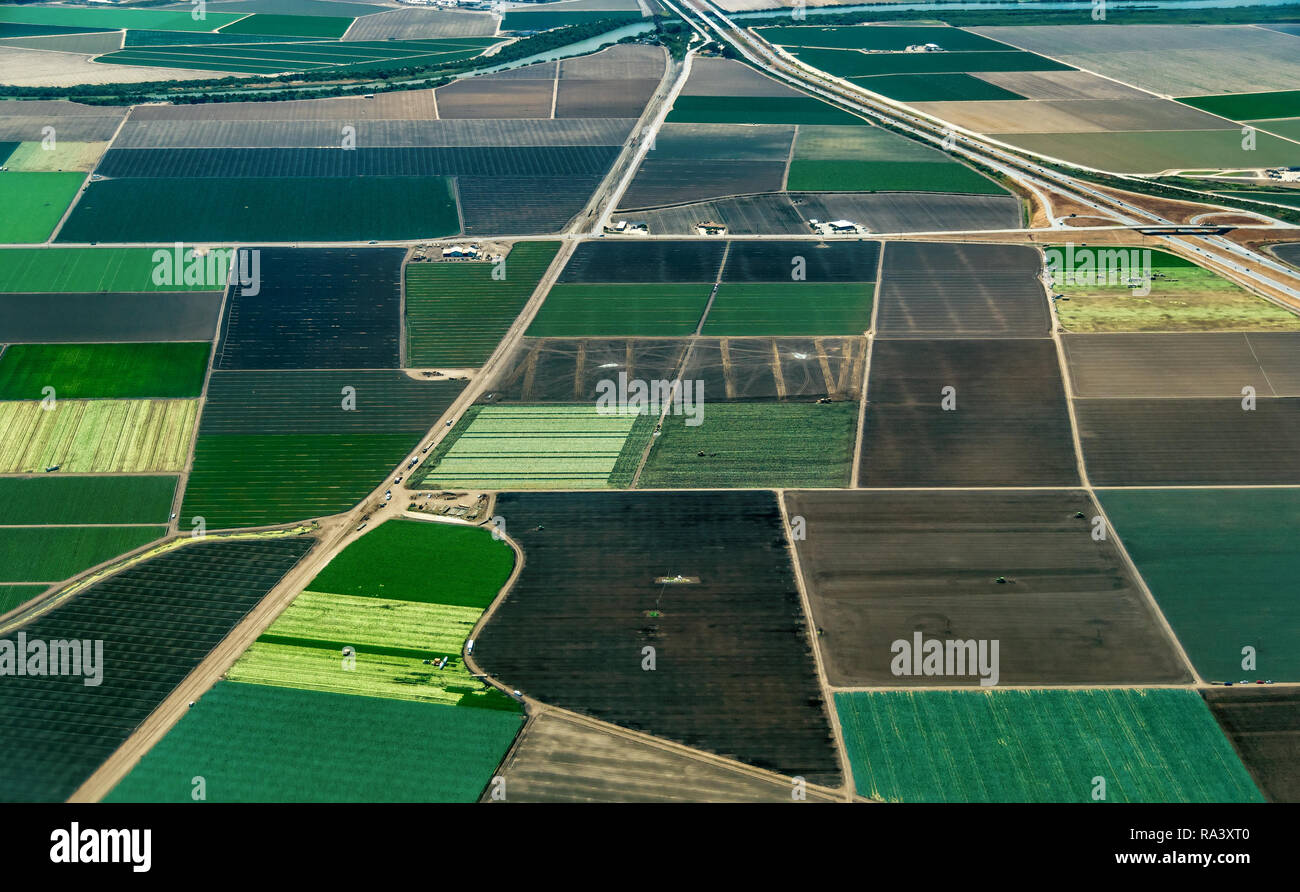 California farmland close to the cities of Salinas and Monterey. The