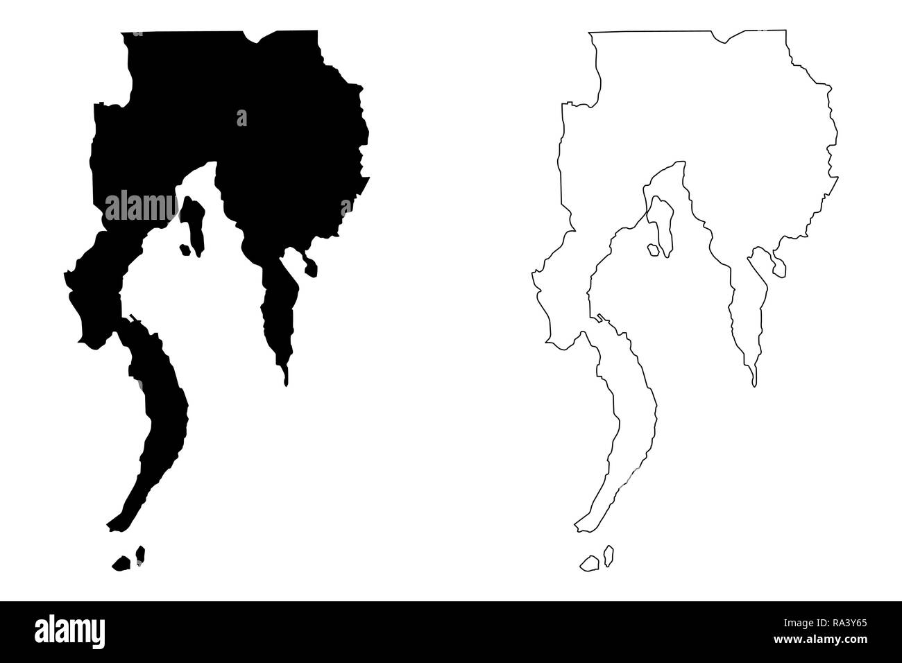 Mapa Ng Davao Region Davao Philippines City Map High Resolution Stock Photography And Images -  Alamy