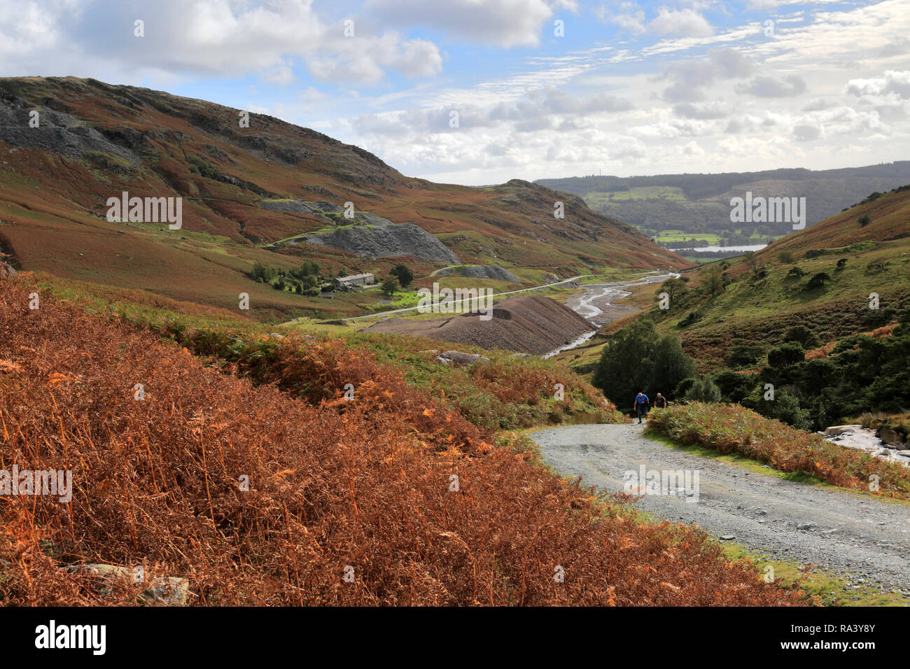 The Copper Mines Valley above Coniston town, Lake District National Park, Cumbria, England, UK Stock Photo