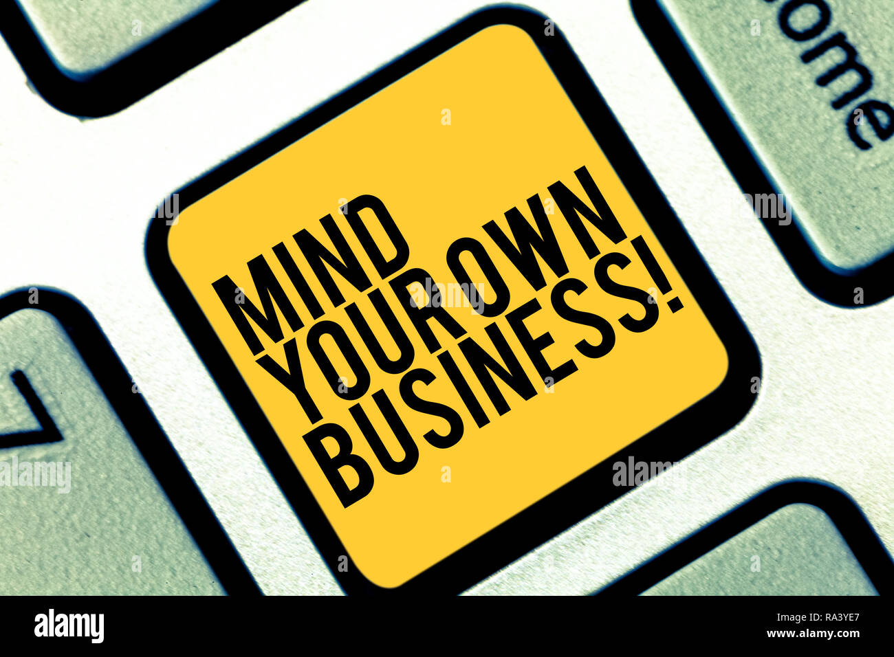 Mind Your Own Business High Resolution Stock Photography And Images Alamy