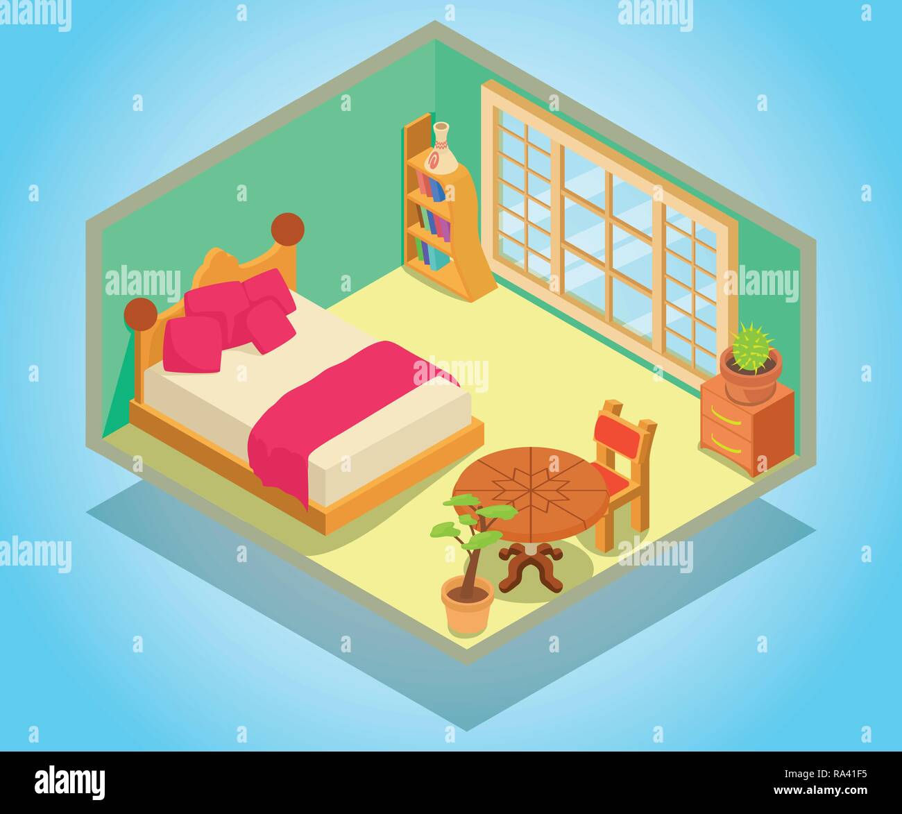 Dormitory concept banner, isometric style Stock Vector Image & Art - Alamy