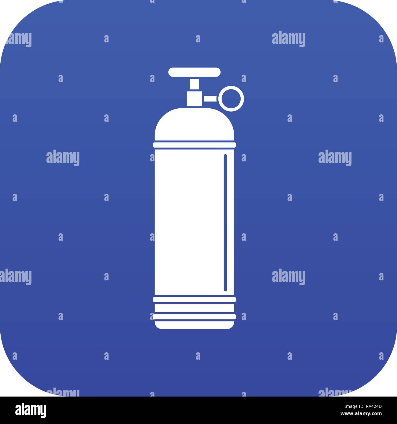 Compressed gas container icon digital blue Stock Vector Image & Art - Alamy