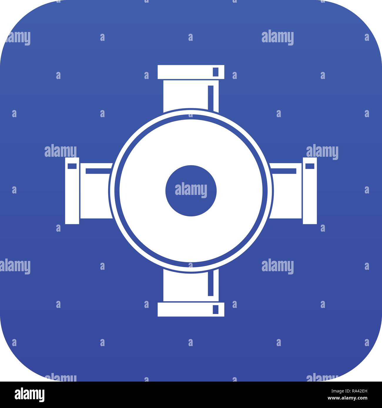 Pipe fitting icon digital blue Stock Vector Image & Art - Alamy