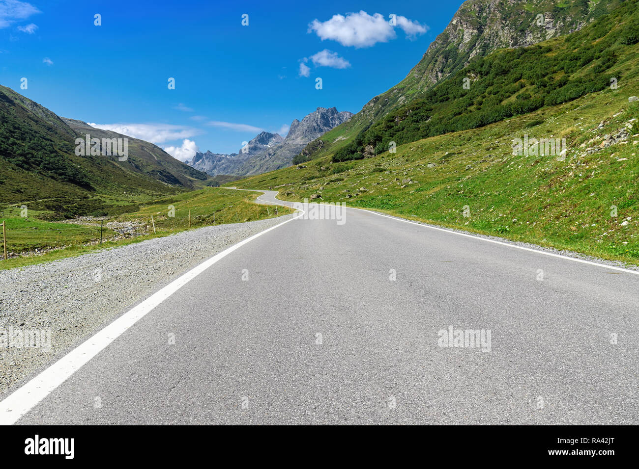 The mountains along the Silvretta High Alpine Road, Austria Stock Photo