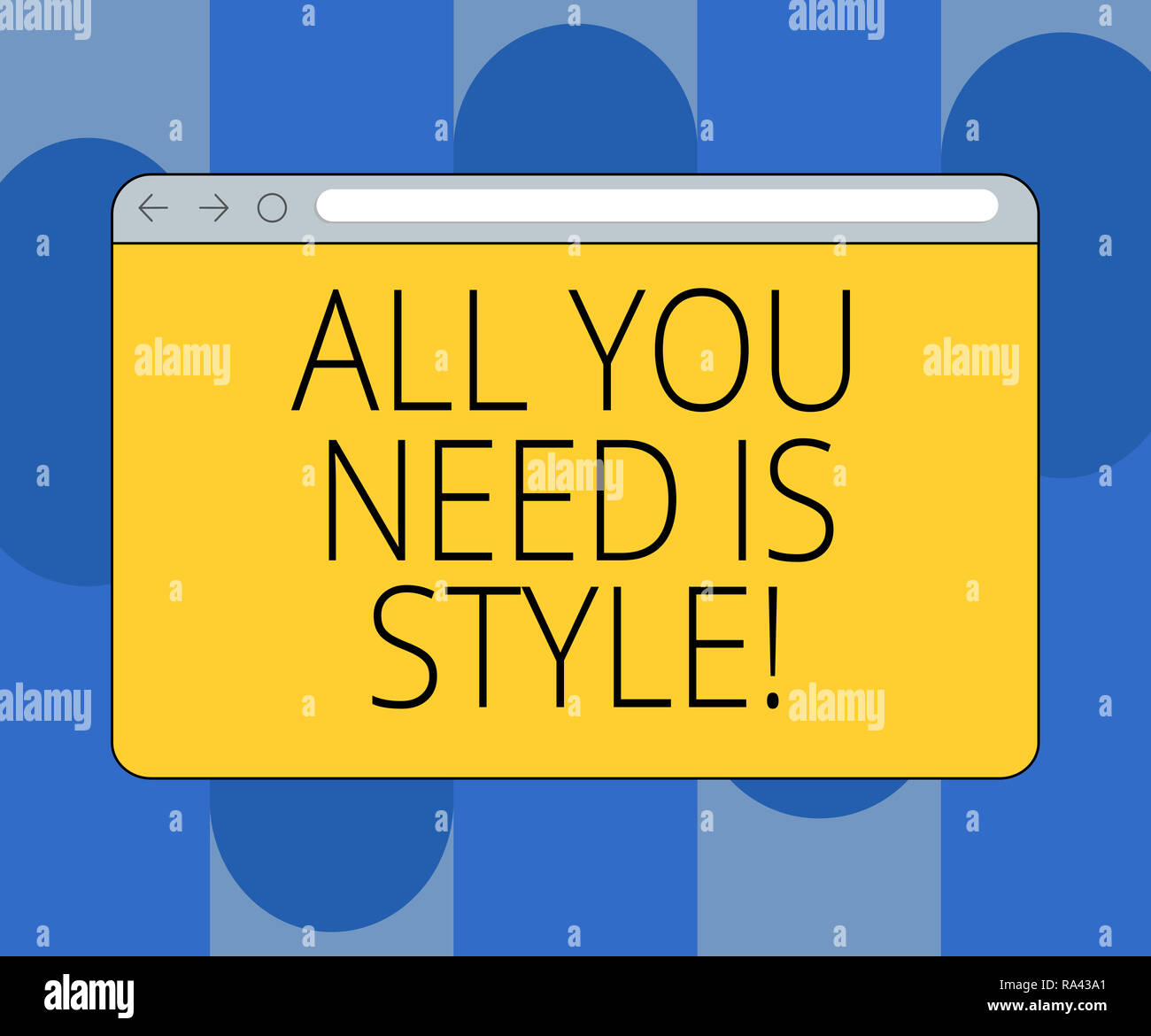 Handwriting text All You Need Is Style. Concept meaning be more stylish new  fashion look motivation innovation Monitor Screen with Forward Backward Pr  Stock Photo - Alamy
