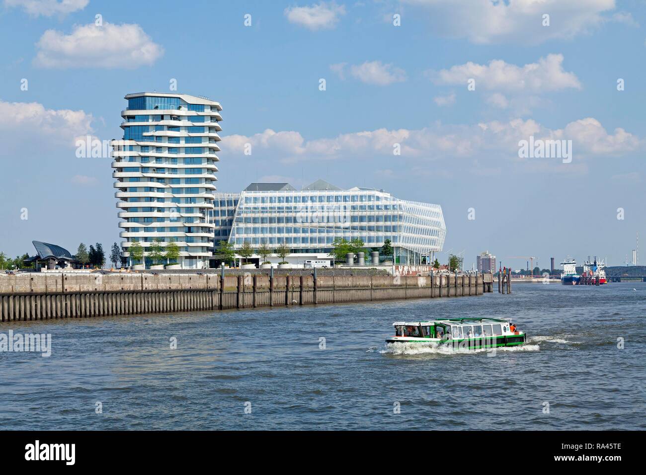 Marco Polo Tower, Unilever House, HafenCity, Hamburg, Germany Stock ...