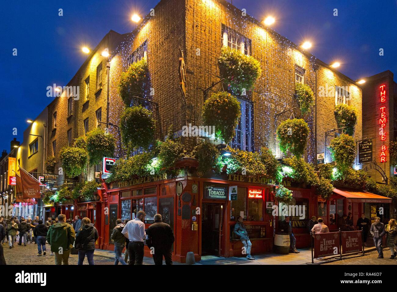 The Temple Bar and Restaurant, Dublin, Ireland Stock Photo