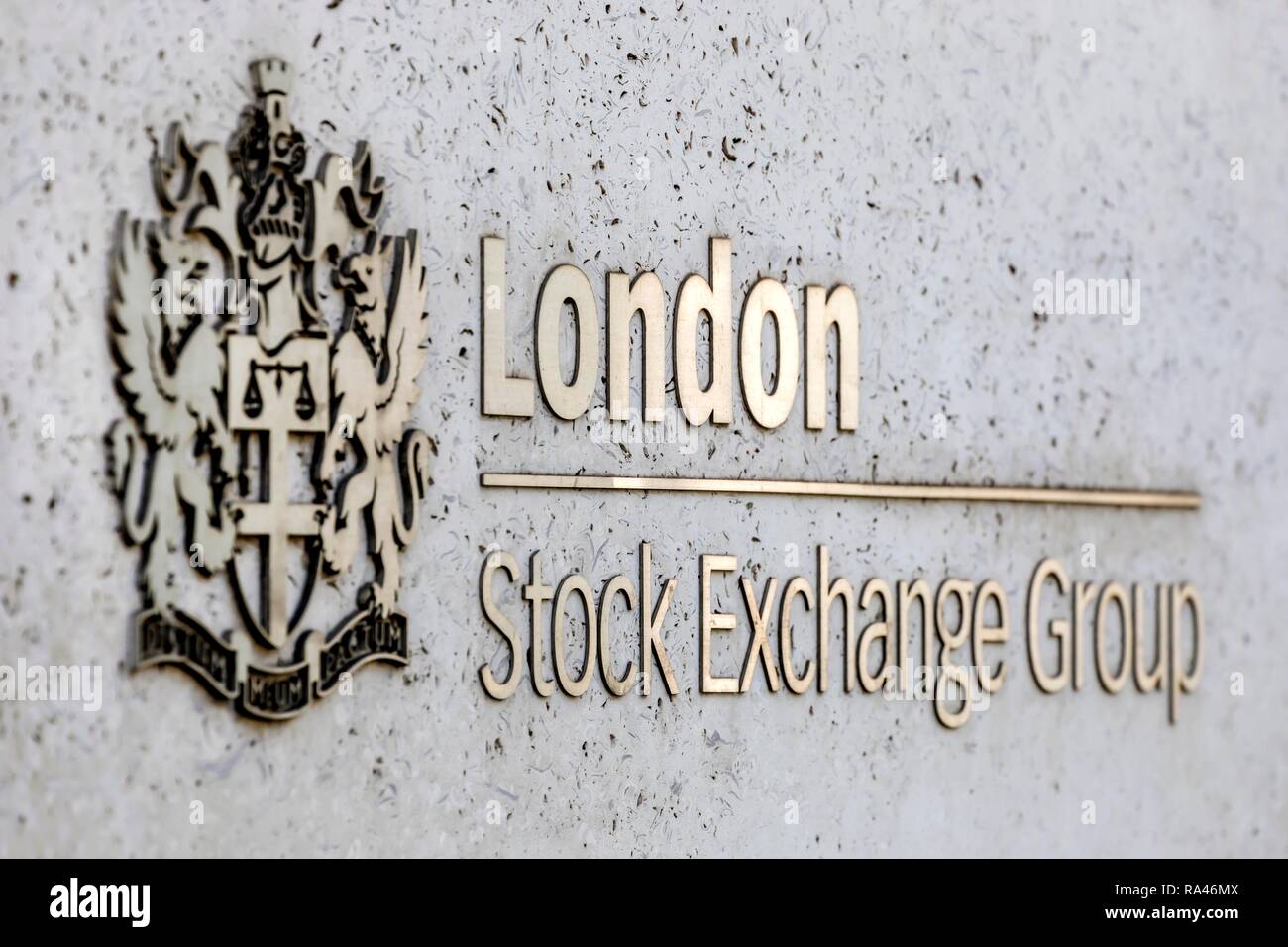 Logo of the London Stock Exchange Group, London Stock Exchange, Financial  District, London, United Kingdom Stock Photo - Alamy