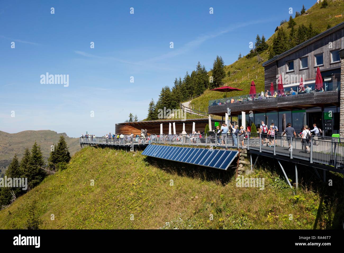 Mountain station Walmendingerhorn, Kleinwalsertal, Allgäu Alps, Vorarlberg, Austria Stock Photo