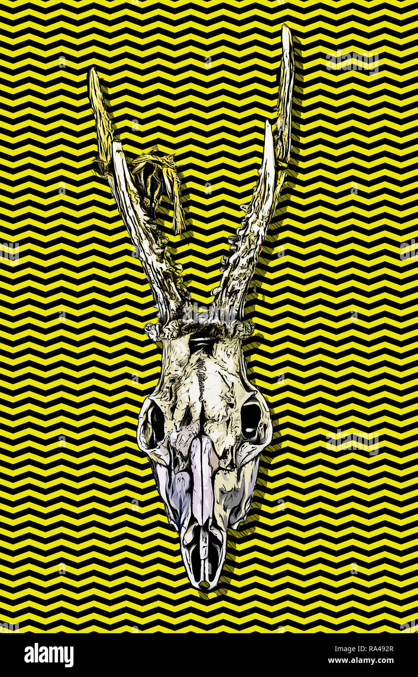 Goat Skulls For Terrifying Decoration Halloween Detail