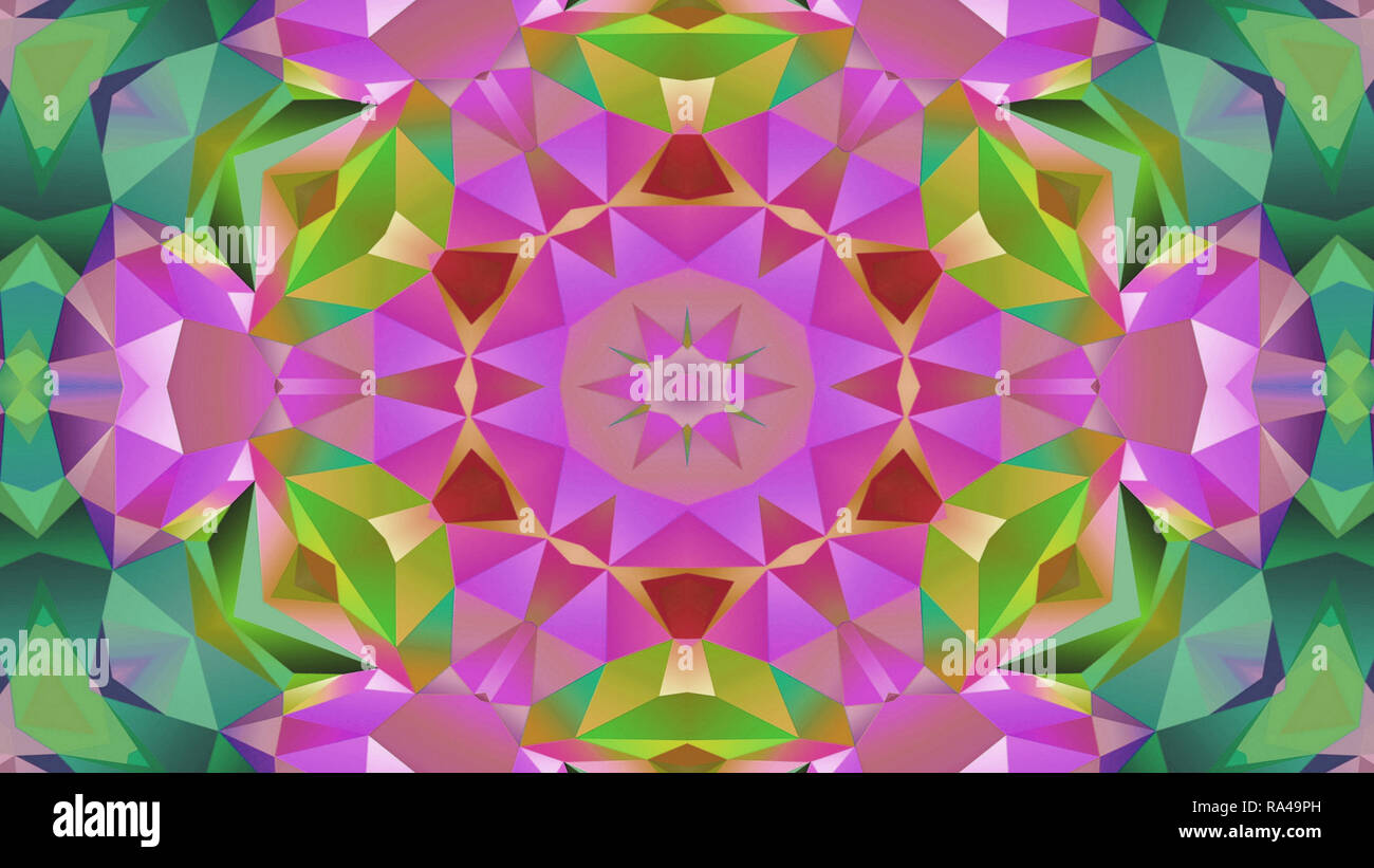 Abstract Colorful Symmetric Pattern Ornamental Decorative Kaleidoscope ...