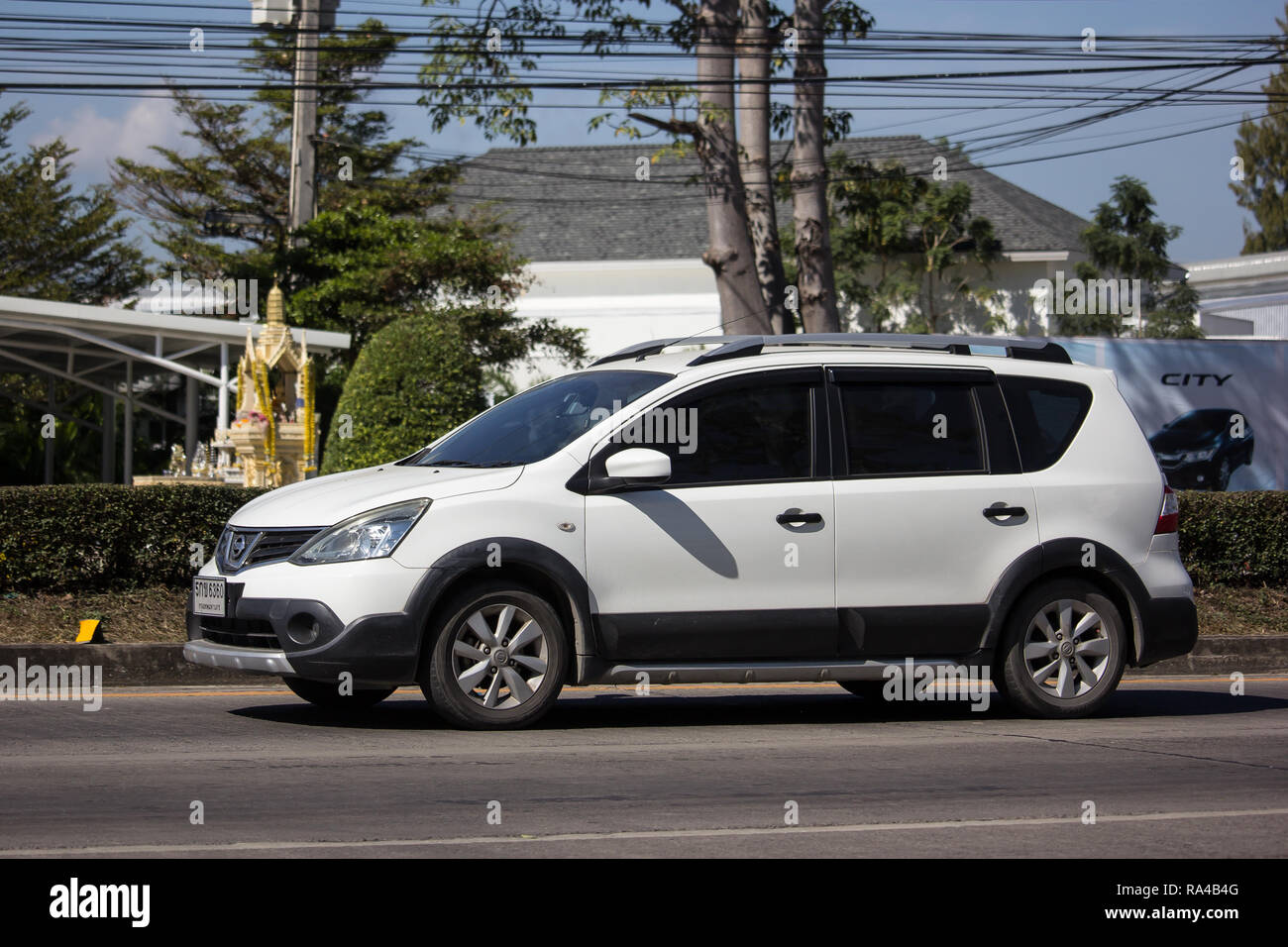 Chiangmai Thailand December 25 2018 Private Nissan Livina Car