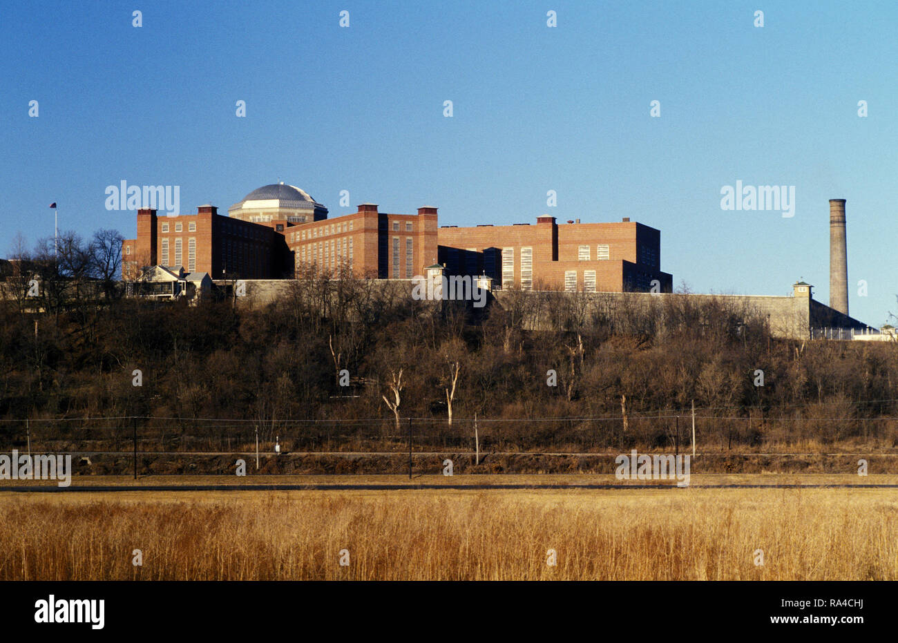 1977 - A view of the US Disciplinary Barracks at Fort Leavenworth Kansas Stock Photo