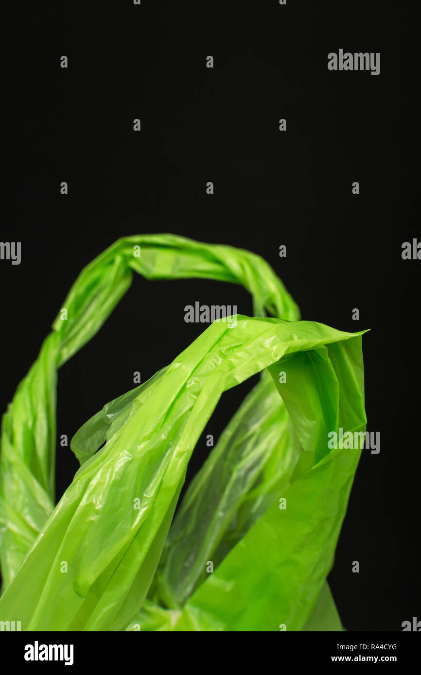 Plastic shopping bag / carrier bag. Metaphor plastic bag tax, bag