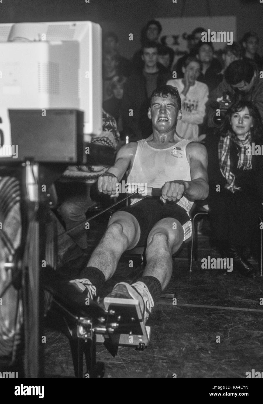 Henley. England. Matthew PINSENT. competing at the 1991. British Indoor