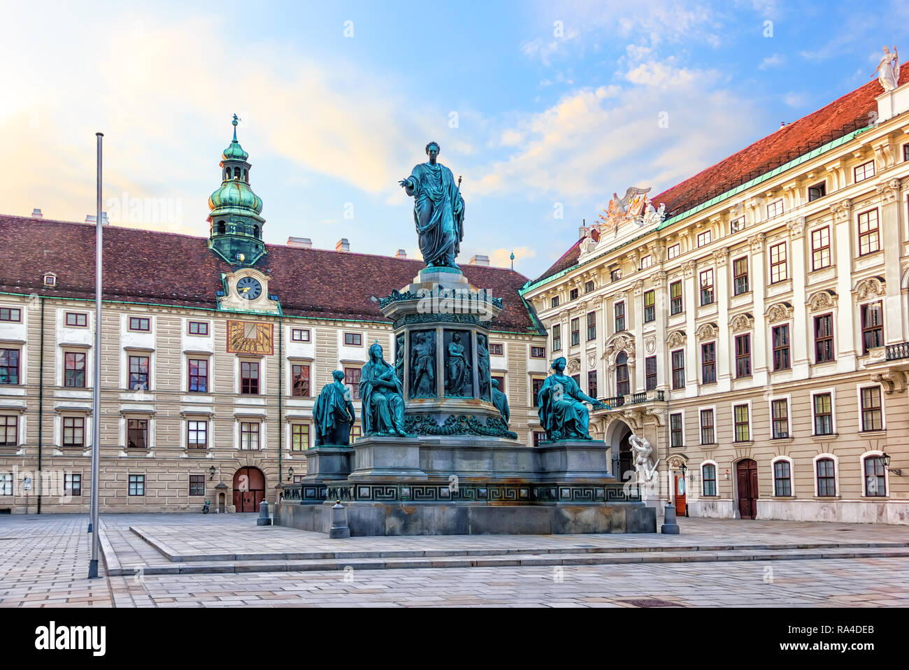 Kaiser Franz Monument in Hofburg, Vienna, Austria Stock Photo Alamy