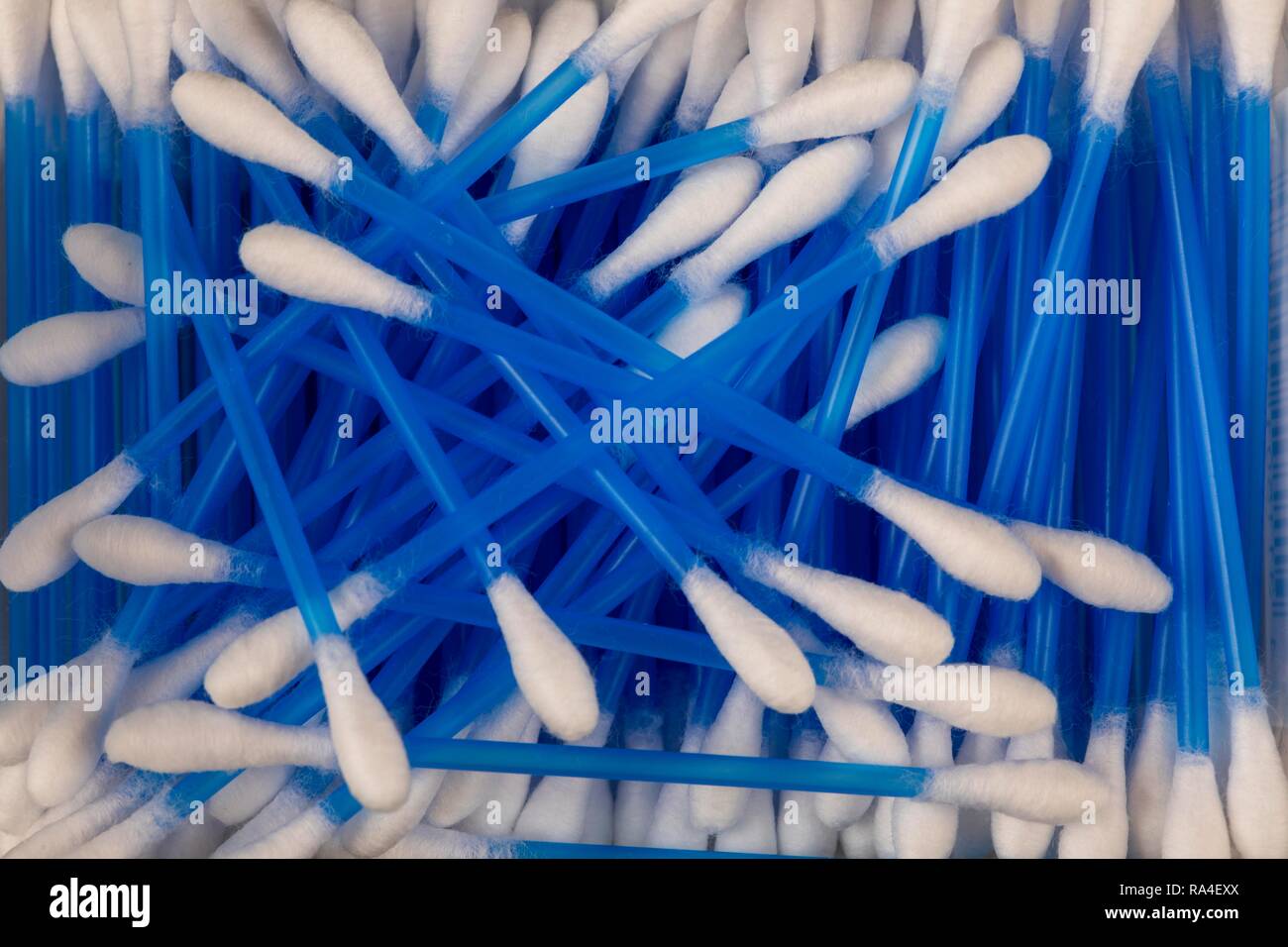 Ear sticks, Qtips, plastic trash Stock Photo Alamy