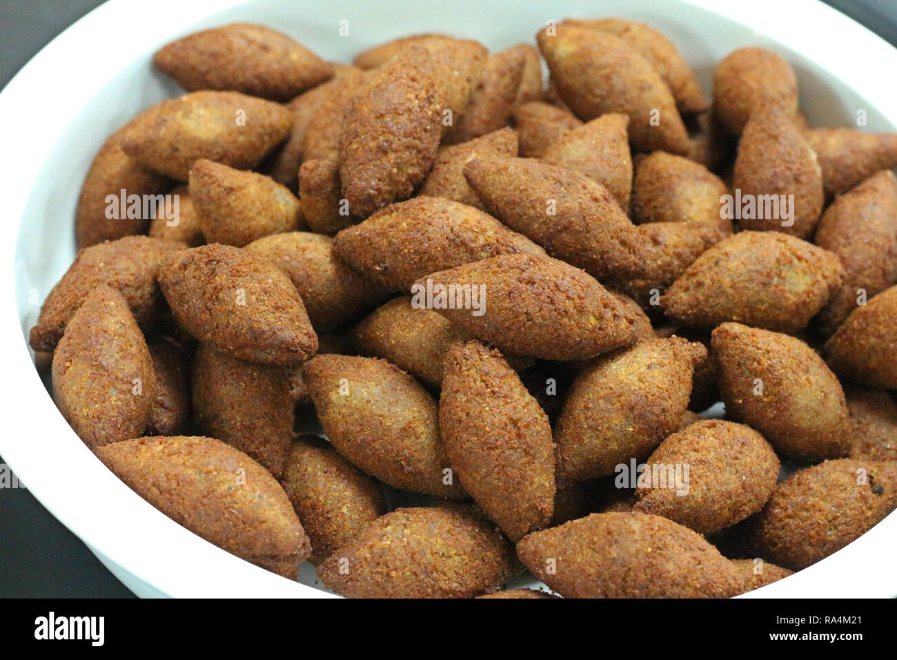deep fried kibbeh lebanese style Stock Photo Alamy