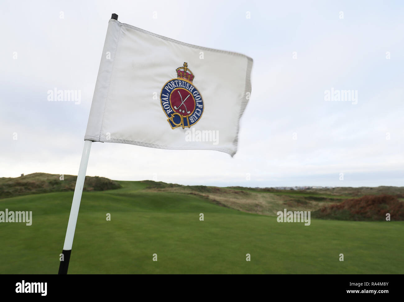A Flag On The Course At Royal Portrush Golf Club In Co Antrim The Organisers Of Golf S Open Championship Have Said They Are Staggered By The Level Of Interest In The Tournament S Historic