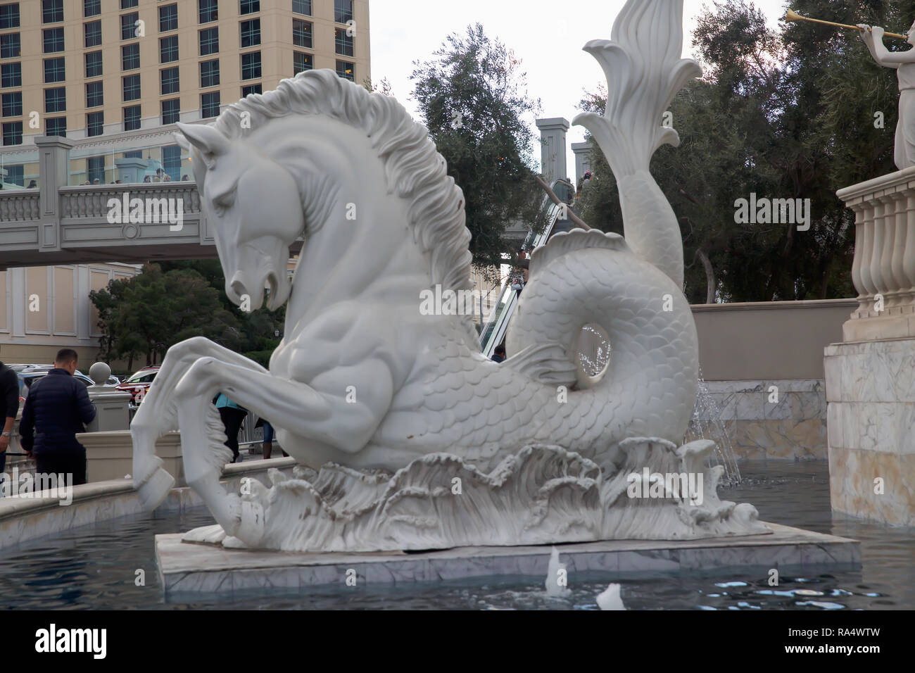 Marble horse statue in Las Vegas, Nevada,USA Stock Photo Alamy