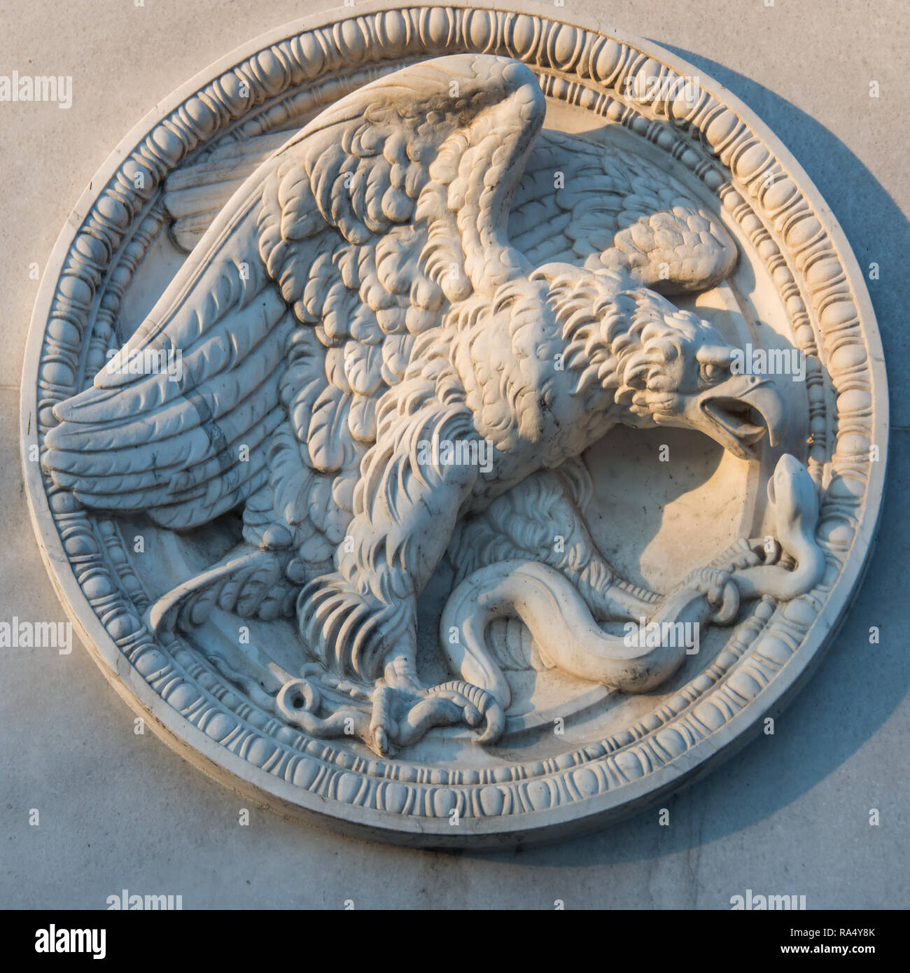 German Eagle stone emblem Stock Photo