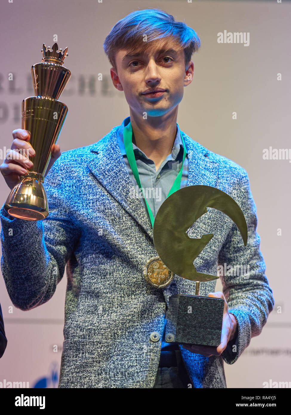 Alexander Grischuk of Russian wins the Open Blitz title of the