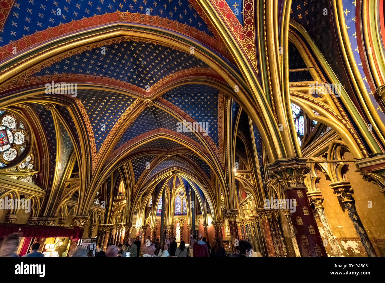 Sainte Chapelle Ceiling Stock Photos Sainte Chapelle
