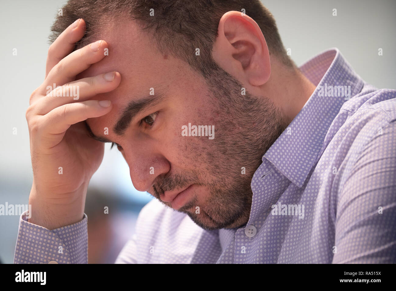 St. Petersburg, Russia - December 29, 2018: Grandmaster Shakhriyar