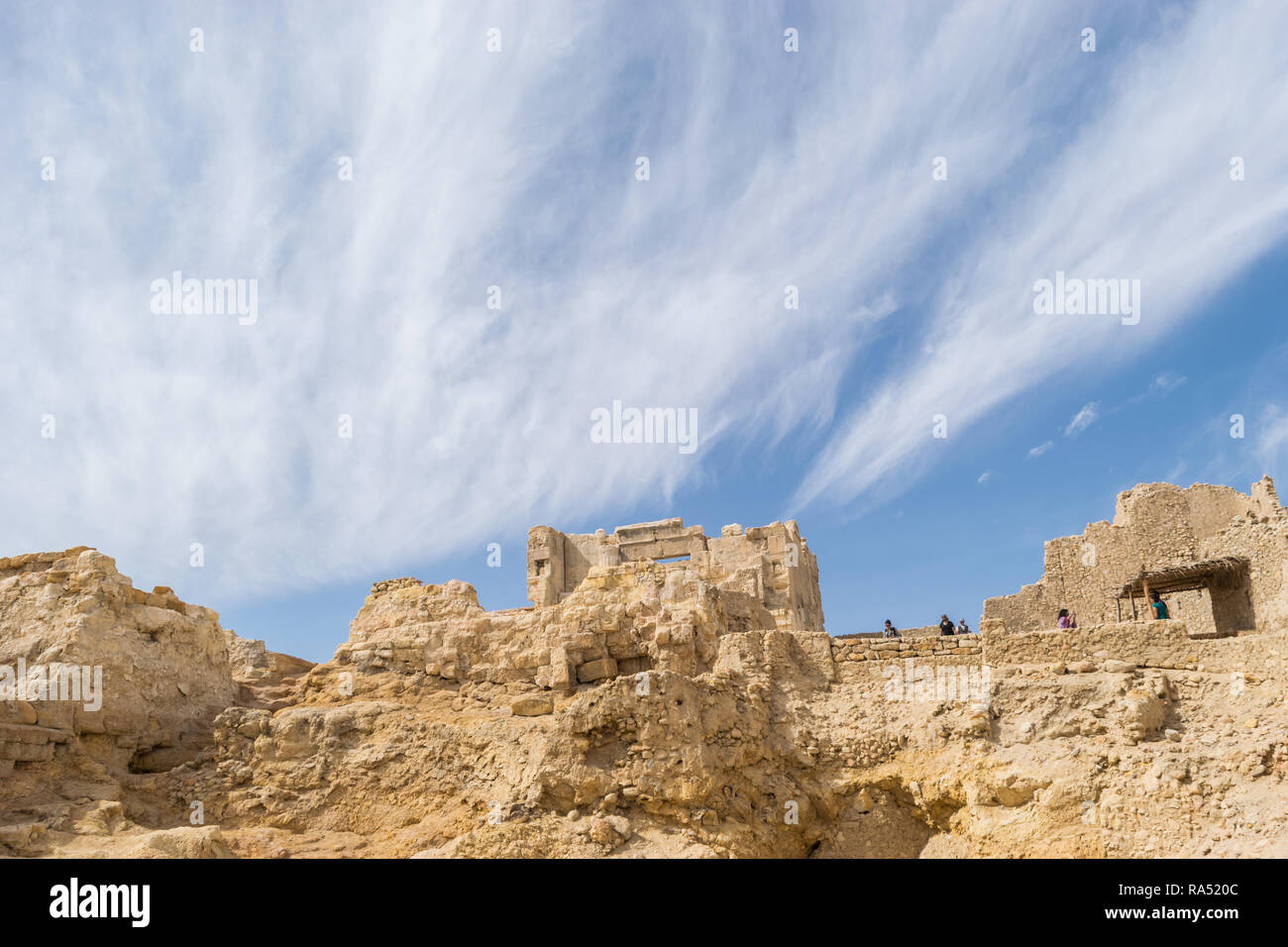 Temple of the Oracle of Amun in the old Town of Siwa oasis in Egypt Stock Photo