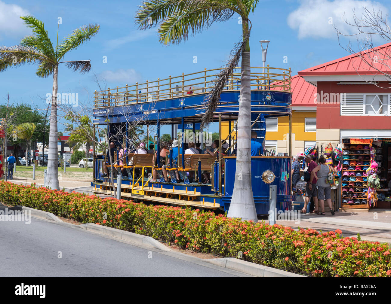 Aruba trolley bus hires stock photography and images Alamy