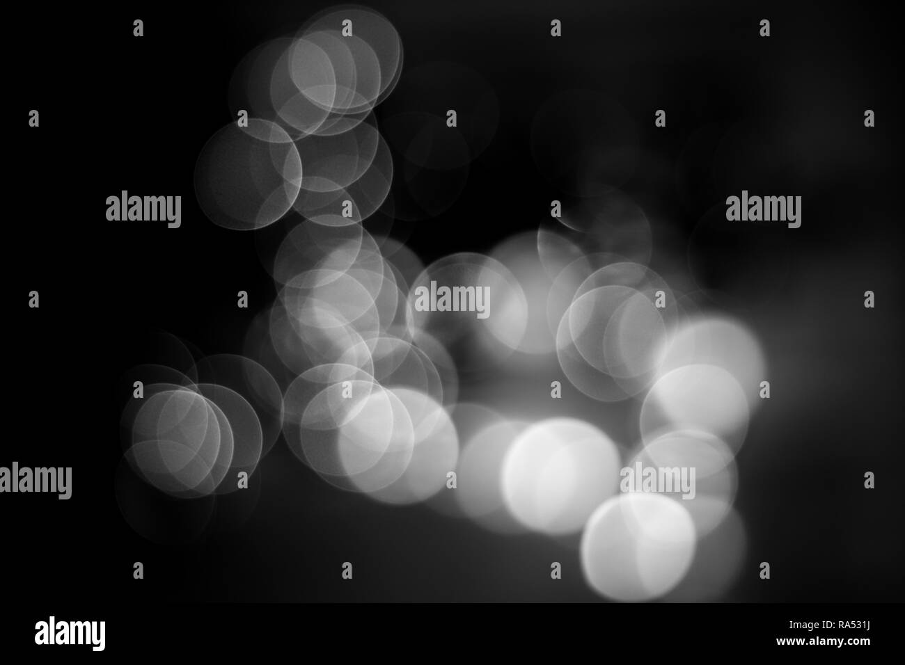 bokeh effects in black and white tones close-up 2018 Stock Photo - Alamy
